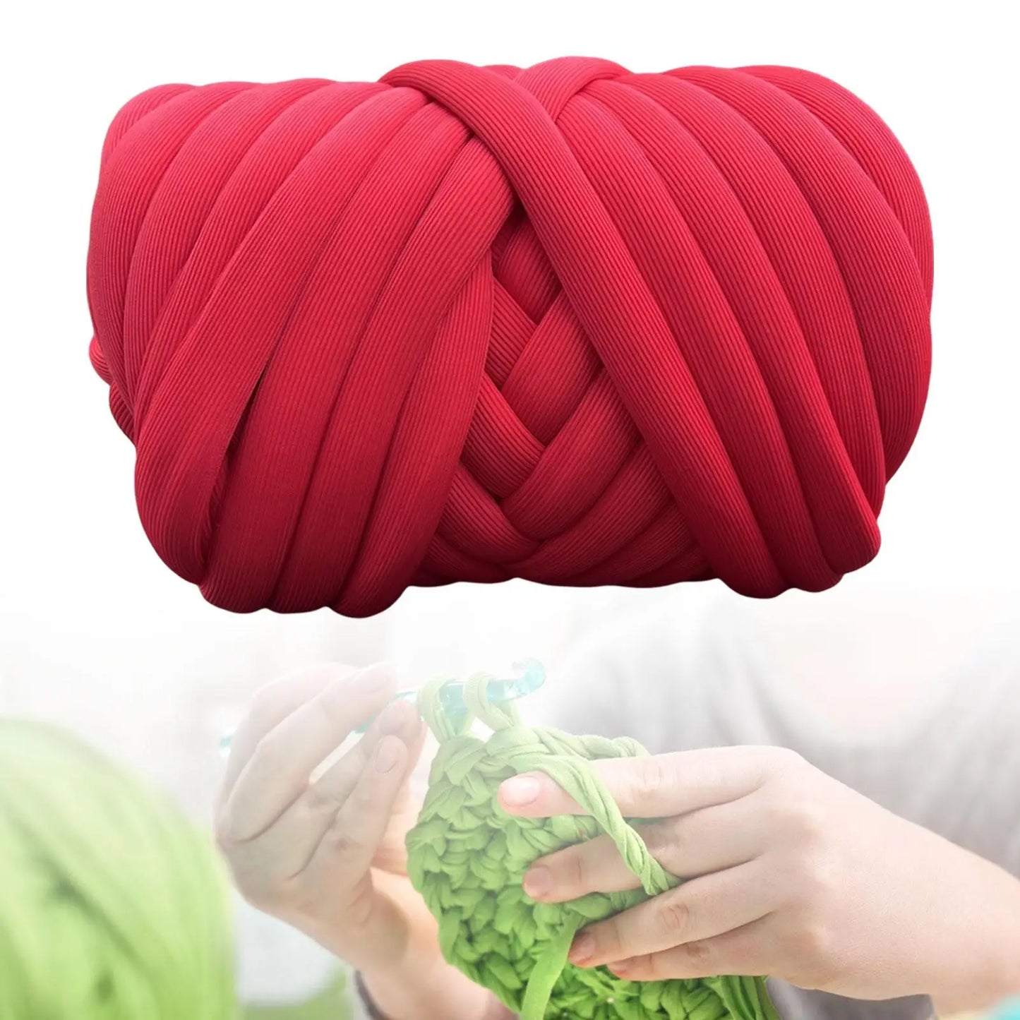 Chunky Yarn Washable Braided Knot 500G Tube Giant Yarn Jumbo Tubular Yarn for Crochet Rug Making Blanket Pillow Throw