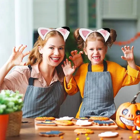 New Gabbys Dollhouse Headband Pink Cat Party Headbands With Cute Ear Cartoon Cosplay Headpiece Halloween Hair Accessories