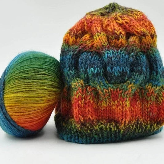 1 Rolls 50g/ball Rainbow Yarn Wool Crochet Yarn Fancy Lana Knitting Yarn Croche Laine Hand Knitting Colorful Soft Fine
