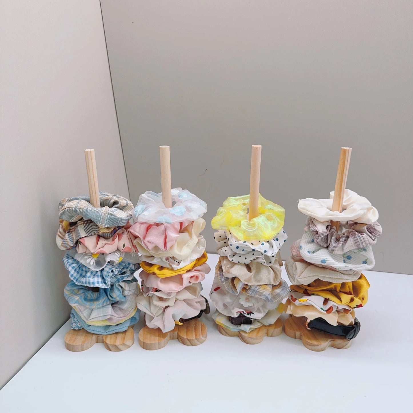 Hair Scrunchies Hairpin Organizer Cute Girl Jewelry Holder Head Rope Headband Display Rack Children's Hair Accessories Storage