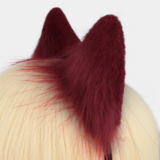 Animal Cat Ears Headband Faux Fur Cosplay Costumes Cute Hair Accessories for Daily Wear Parties