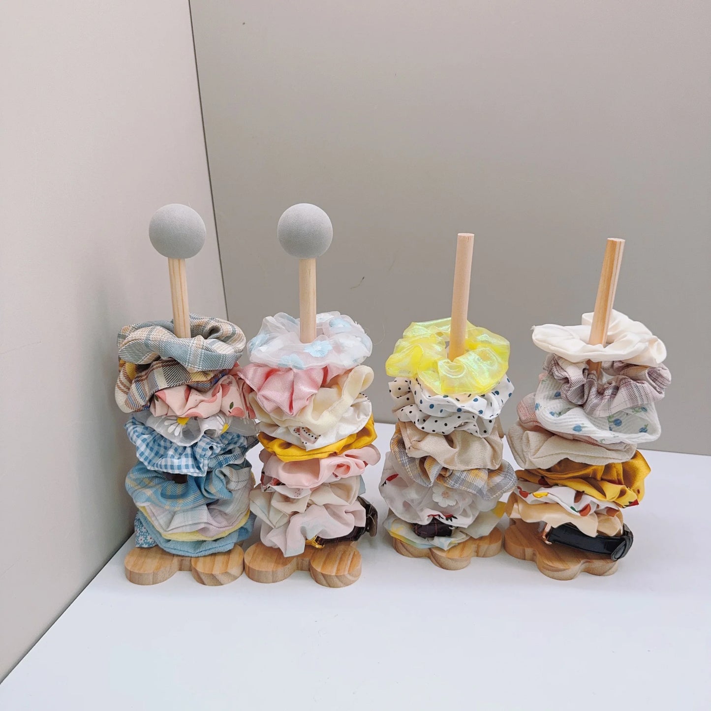 Hair Scrunchies Hairpin Organizer Cute Girl Jewelry Holder Head Rope Headband Display Rack Children's Hair Accessories Storage