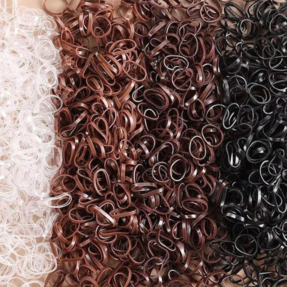 1Box Small Disposable Hair Bands Elastic Scrunchie  Kids Headband Accessories Hair Ties Children Girls Ponytail Holder Supplies