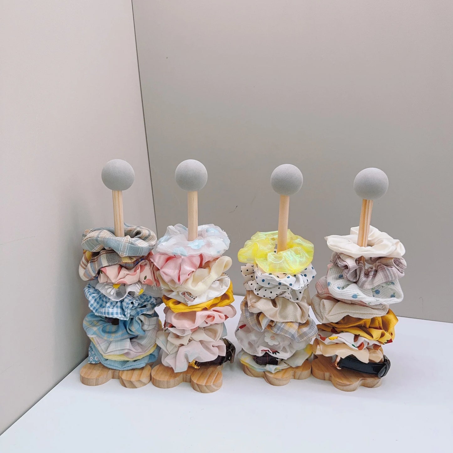 Hair Scrunchies Hairpin Organizer Cute Girl Jewelry Holder Head Rope Headband Display Rack Children's Hair Accessories Storage