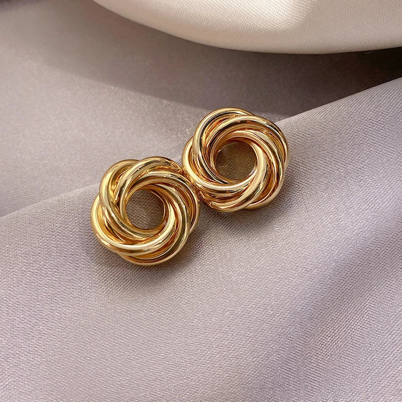 Minimalist Knot Stud Earrings – Fashion Women’s Jewelry