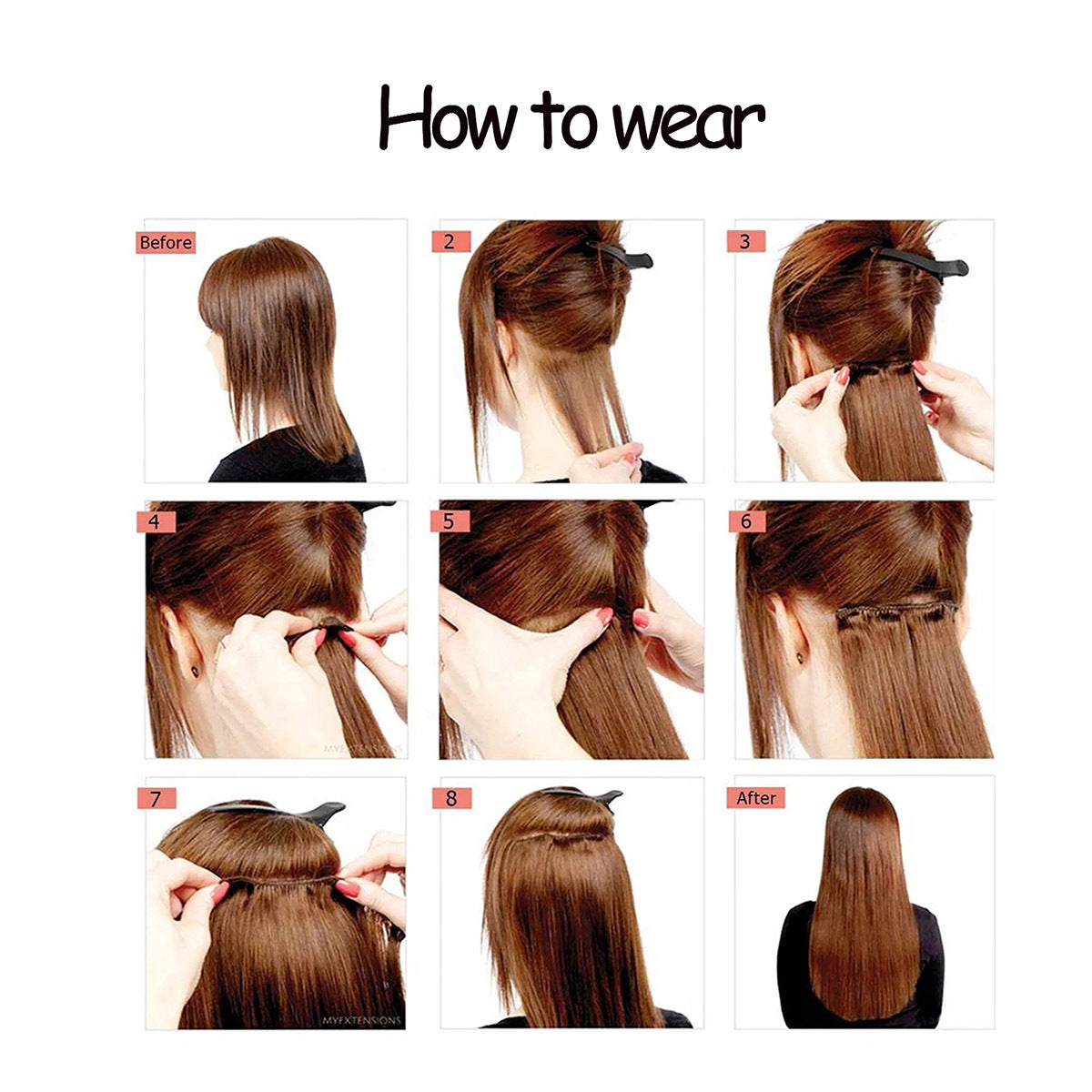 Clip In Hair Extensions 7 PCS Full Head 22 Inch Long Curly Wavy Synthetic Clip Hair Pieces Wavy Hair Pieces For Women Girls Hair Clips Hair Accessories Halloween Christmas