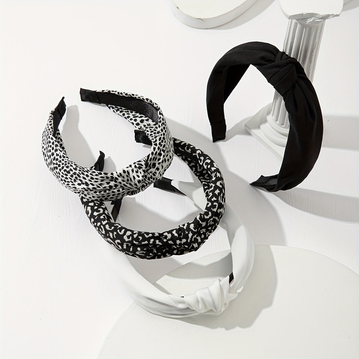 Daily Hairband Set – Leopard Print & Neutral Knot Headbands