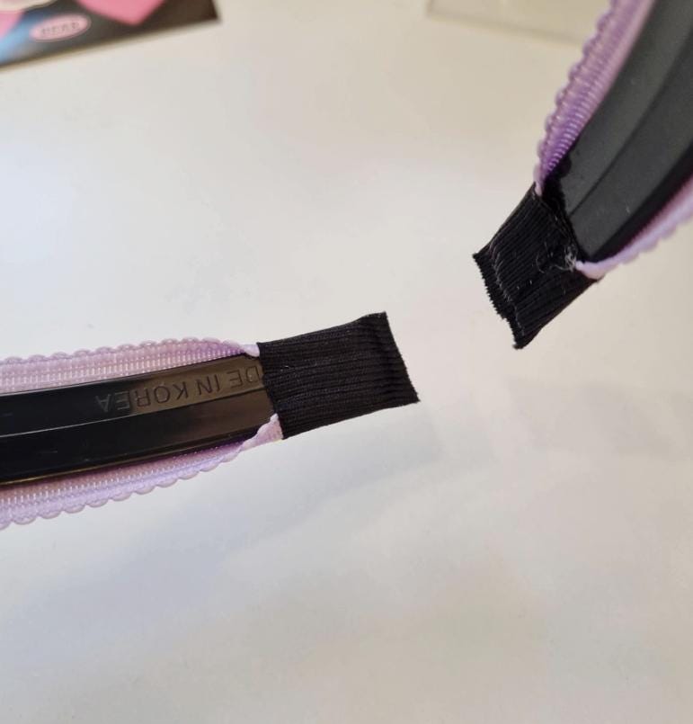 Vivid Pastel Smiley Headband Blue pink yellow lavender