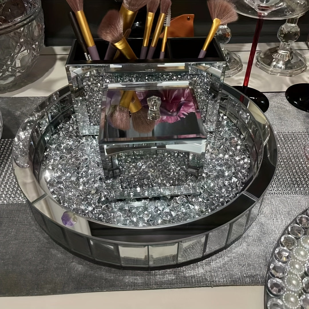 Versatile Glass Storage Box with Lid - Dustproof Organizer for Makeup, Jewelry, Hair Accessories & More, Storage Bins for Home Organization