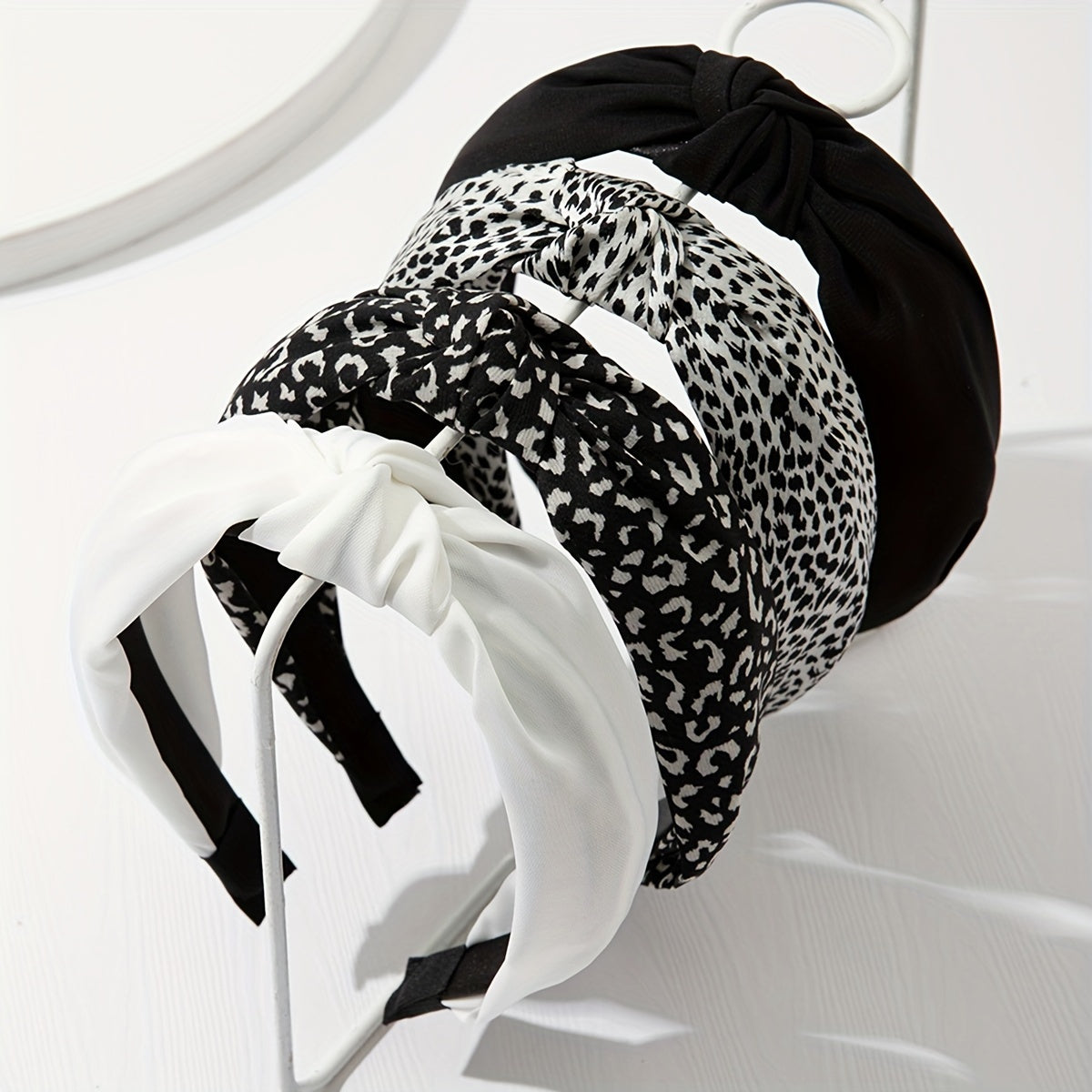 Daily Hairband Set – Leopard Print & Neutral Knot Headbands