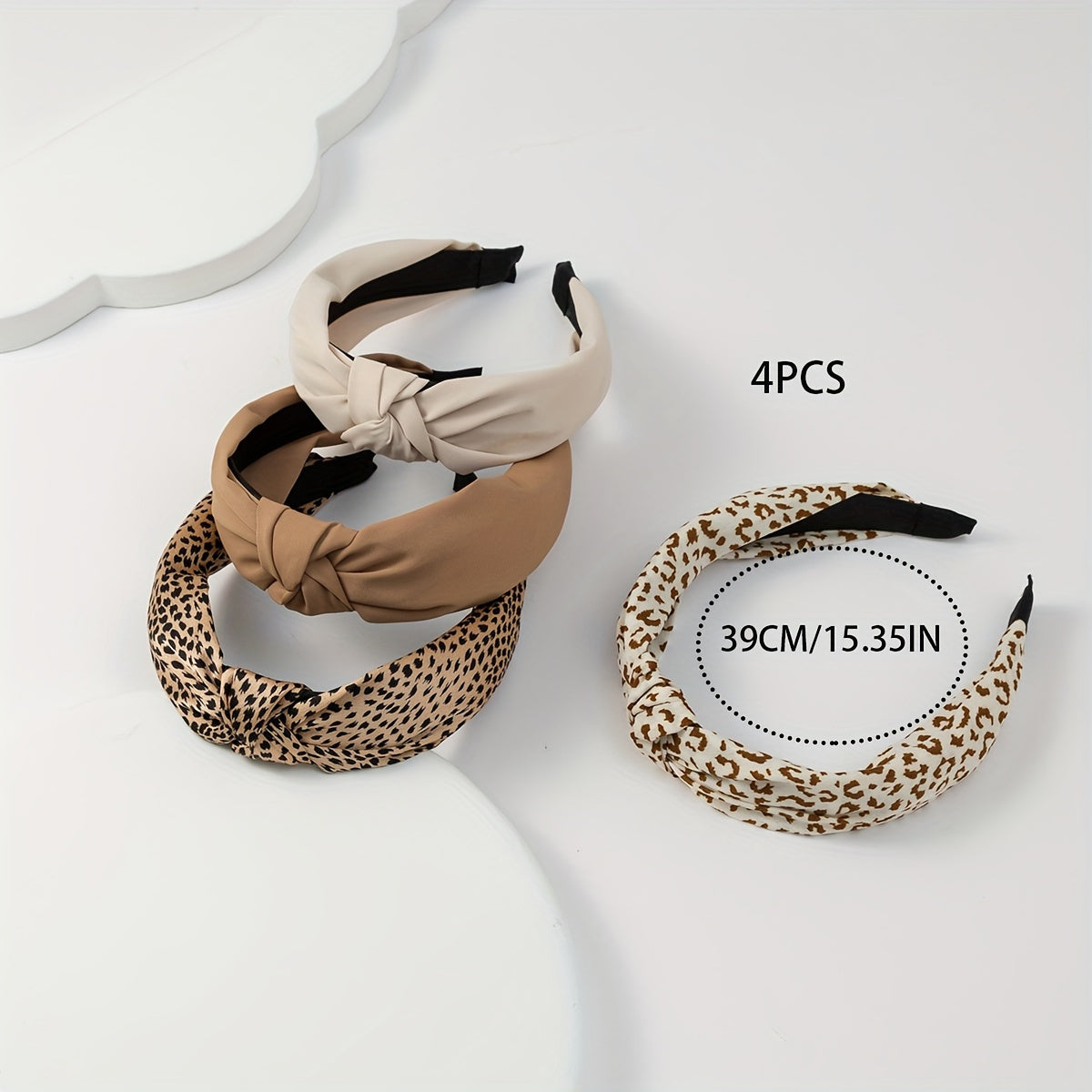 Daily Hairband Set – Leopard Print & Neutral Knot Headbands