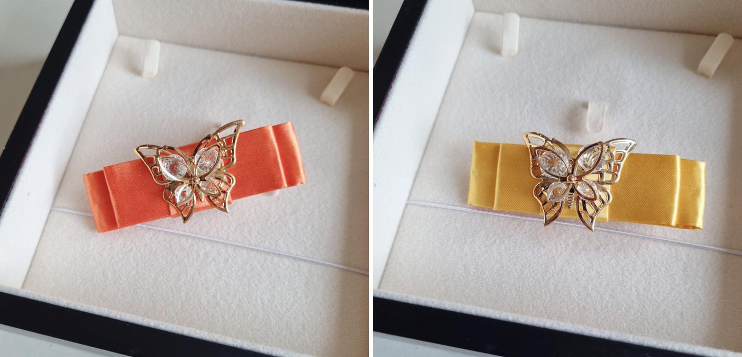 Elegant Butterfly Hanbok-Inspired Hair Clip 10 colors Korean traditional accessory seollal chuseok doljanchi photoshoot [with Pinkluvme]