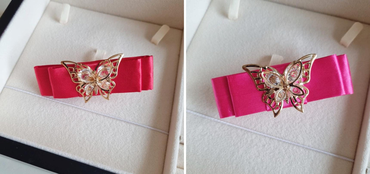 Elegant Butterfly Hanbok-Inspired Hair Clip 10 colors Korean traditional accessory seollal chuseok doljanchi photoshoot [with Pinkluvme]