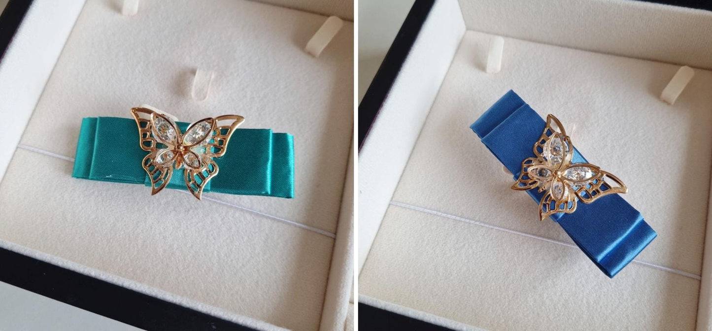 Elegant Butterfly Hanbok-Inspired Hair Clip 10 colors Korean traditional accessory seollal chuseok doljanchi photoshoot [with Pinkluvme]