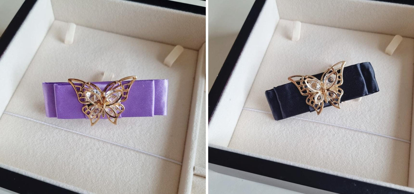 Elegant Butterfly Hanbok-Inspired Hair Clip 10 colors Korean traditional accessory seollal chuseok doljanchi photoshoot [with Pinkluvme]