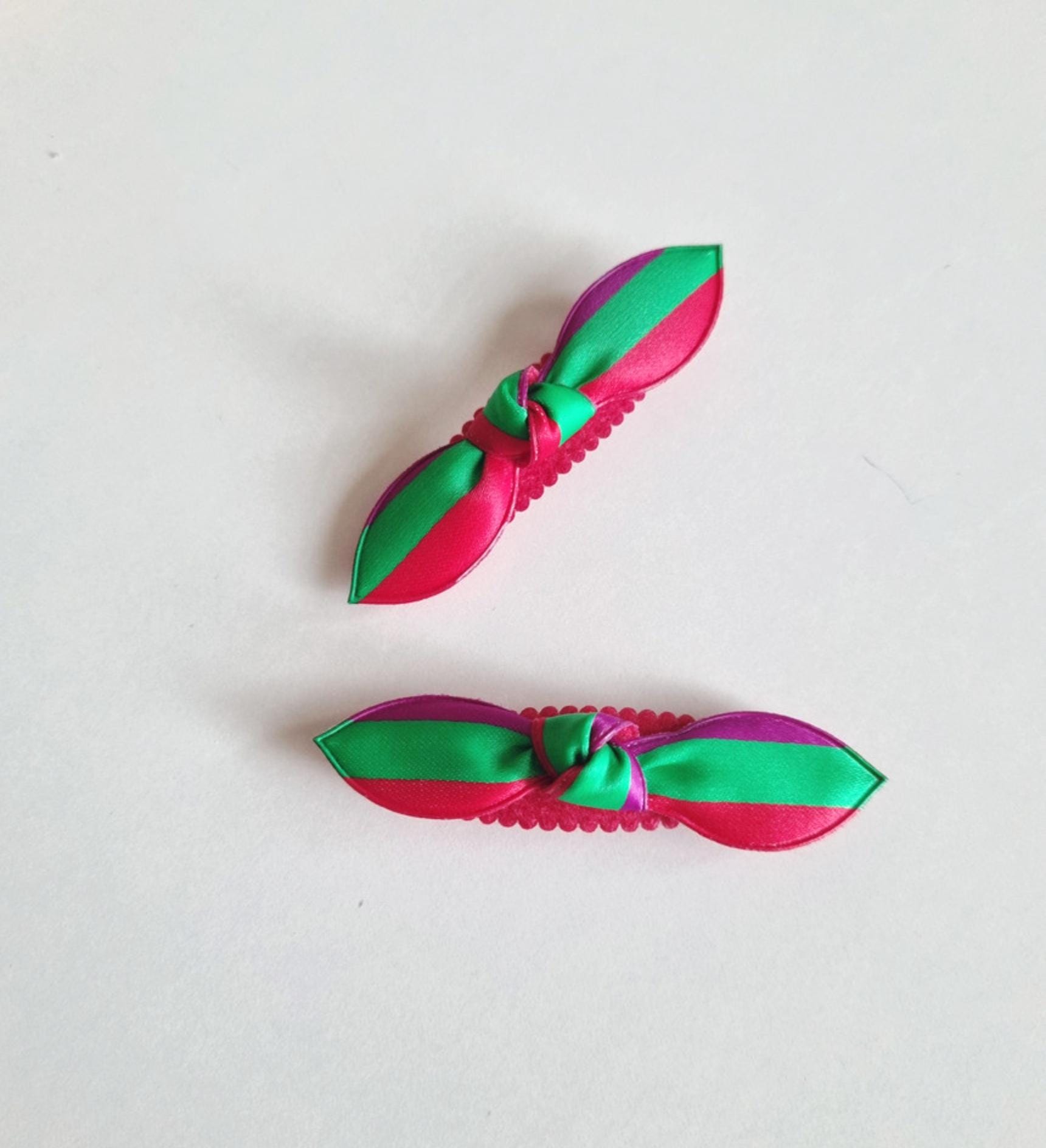 Korean Saekdong Hair Clip Set 2 pcs Lightweight Hanbok Ribbon Pin limited supplies cannot restock 3 types Kpop pigtail [with Pinkluvme]