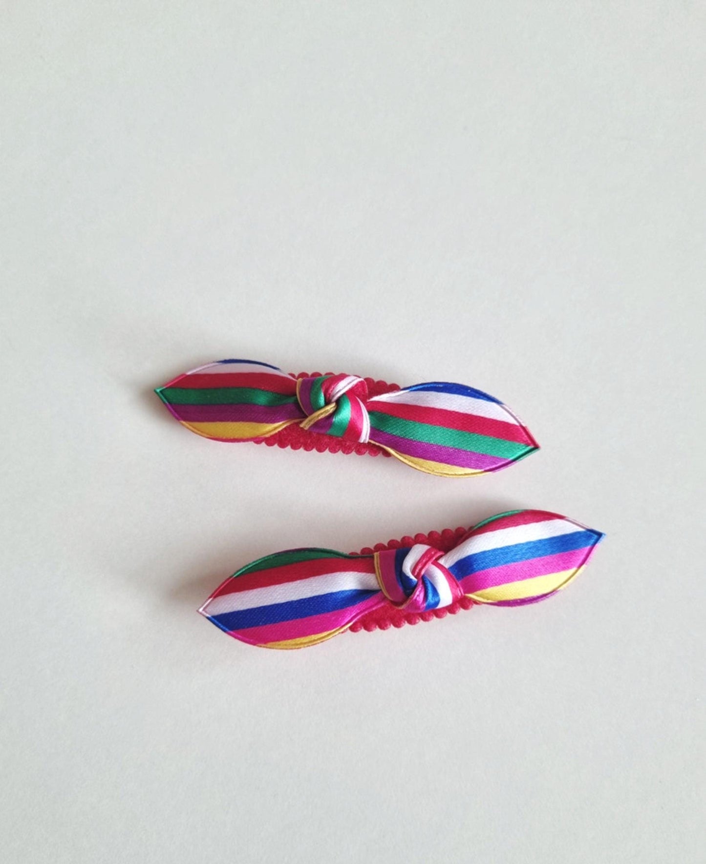 Korean Saekdong Hair Clip Set 2 pcs Lightweight Hanbok Ribbon Pin limited supplies cannot restock 3 types Kpop pigtail [with Pinkluvme]