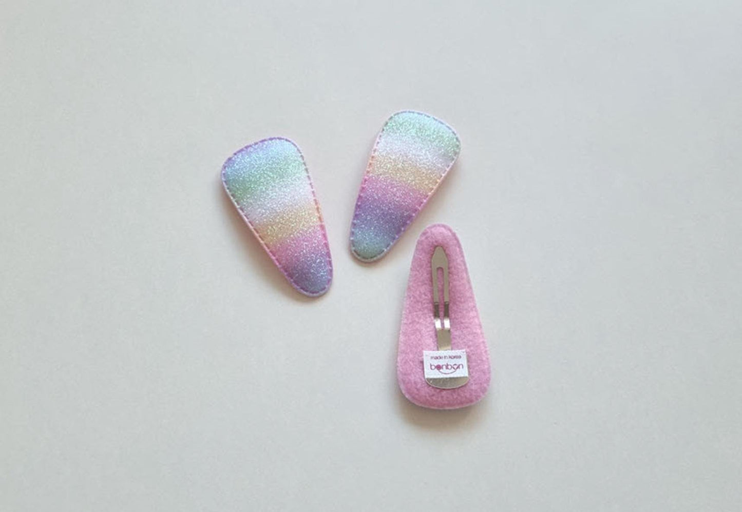 Pastel Dream Chiffon Ribbon Hair Clip Set free random rainbow snap clip Korean handmade Kpop idol birthday party princess [with Pinkluvme]