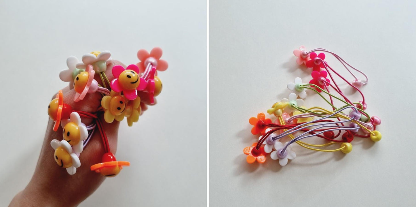 Polka Dot Checkered Bandana Headband bow ribbon pink polka dots free smiley daisy hair tie [with Pinkluvme]