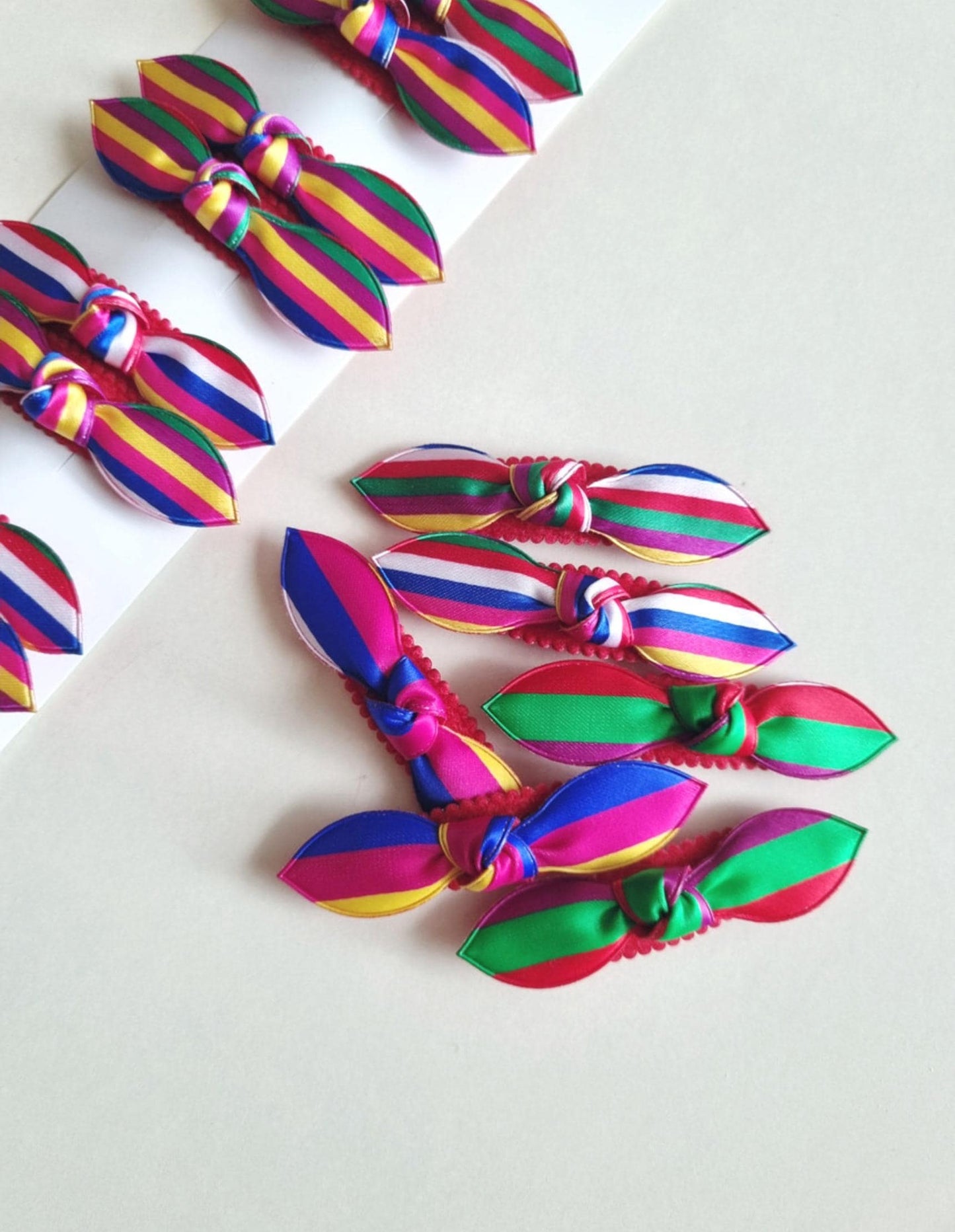 Korean Saekdong Hair Clip Set 2 pcs Lightweight Hanbok Ribbon Pin limited supplies cannot restock 3 types Kpop pigtail [with Pinkluvme]