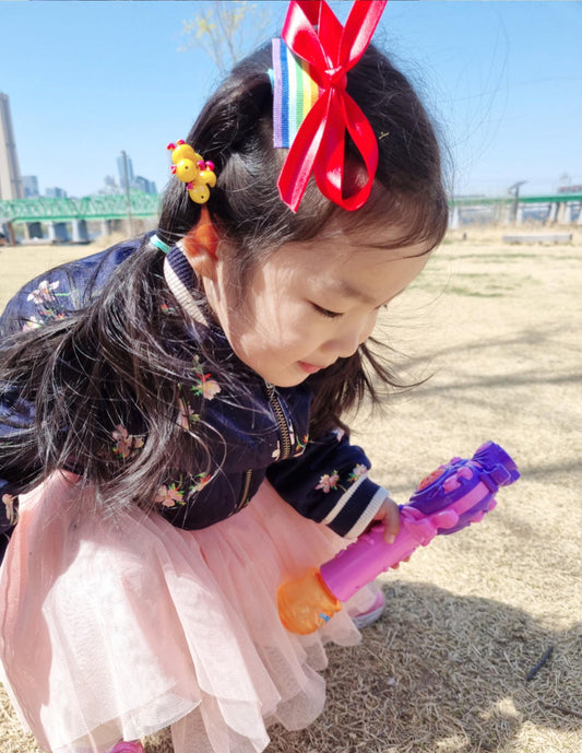 Poppy Color Classic Twisted Layered Bow Clip free rainbow snap clip hypoallergenic nickel free baby safe faux leather strip [with Pinkluvme]