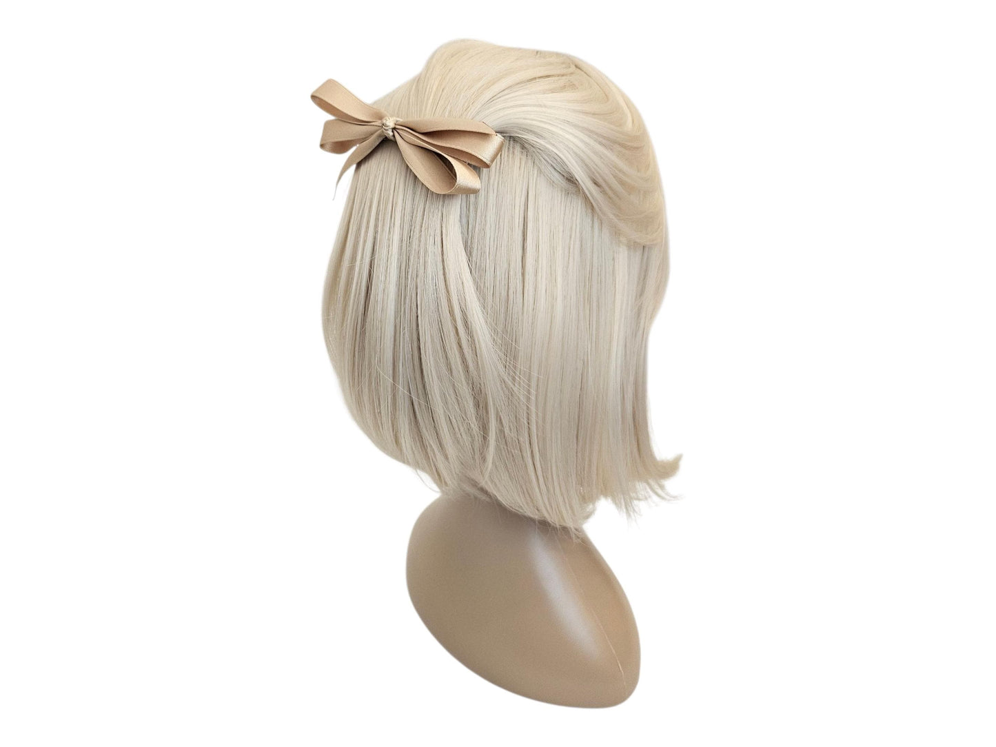 Classic Satin Bow Hair Barrette Medium & Large Sizes available in 6 colors Handmade in Korea 15 yrs experience mom and girl [with Pinkluvme]