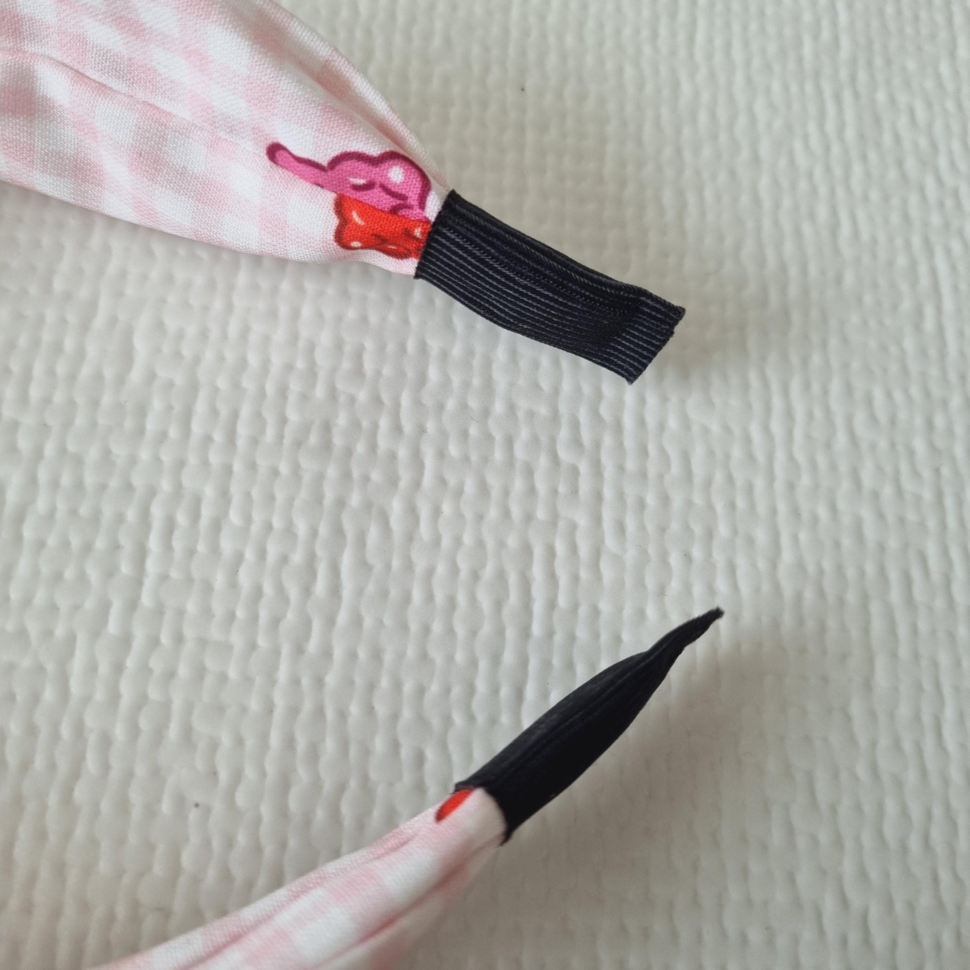 Gummy Bear Checkered Headband Cute & Sturdy Hairband Handmade in Korea Kpop idol fashion beauty children daily school kids [with Pinkluvme]