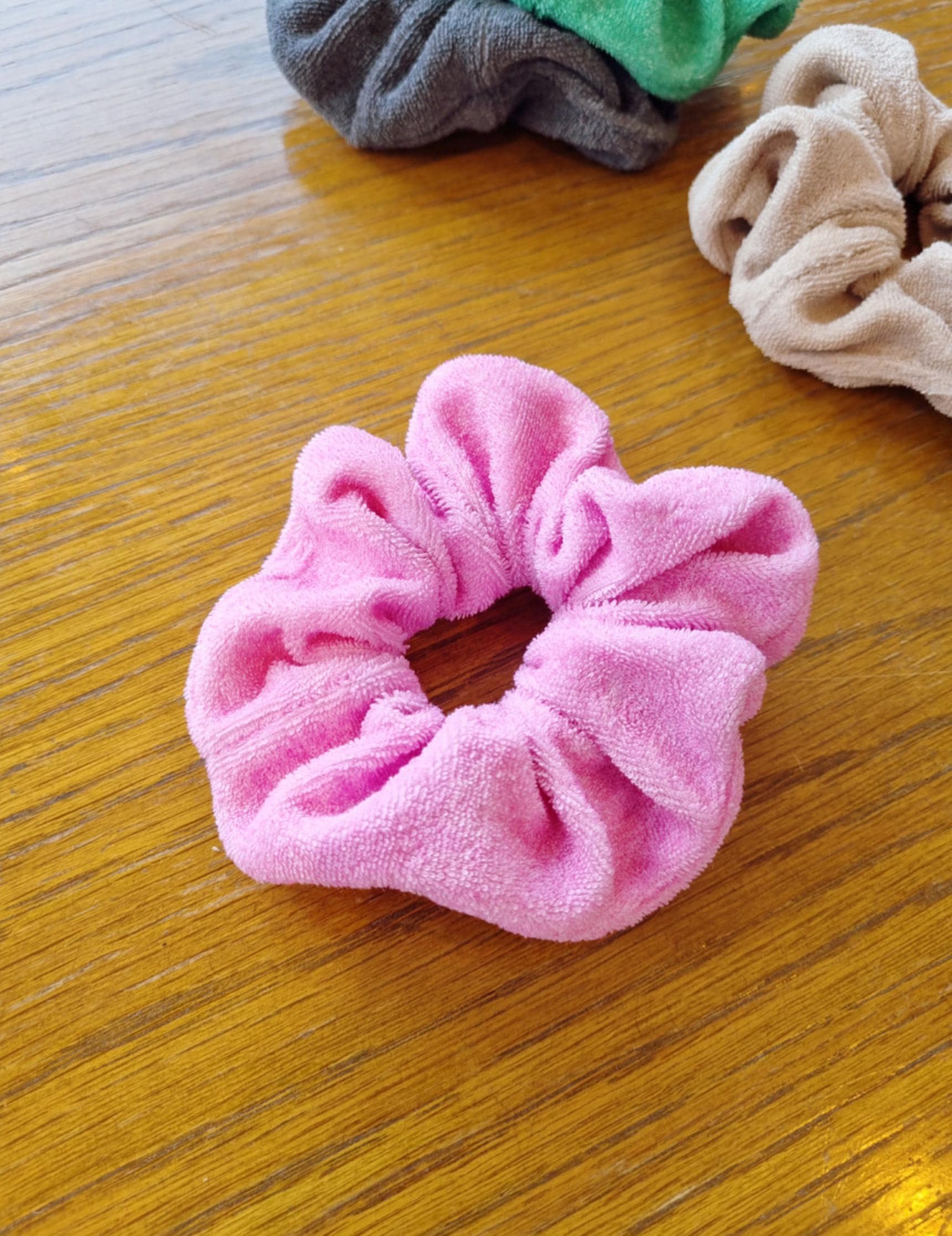 Terry Towel Scrunchies – 5 Vivid Colors Handmade in Korea [with Pinkluvme]