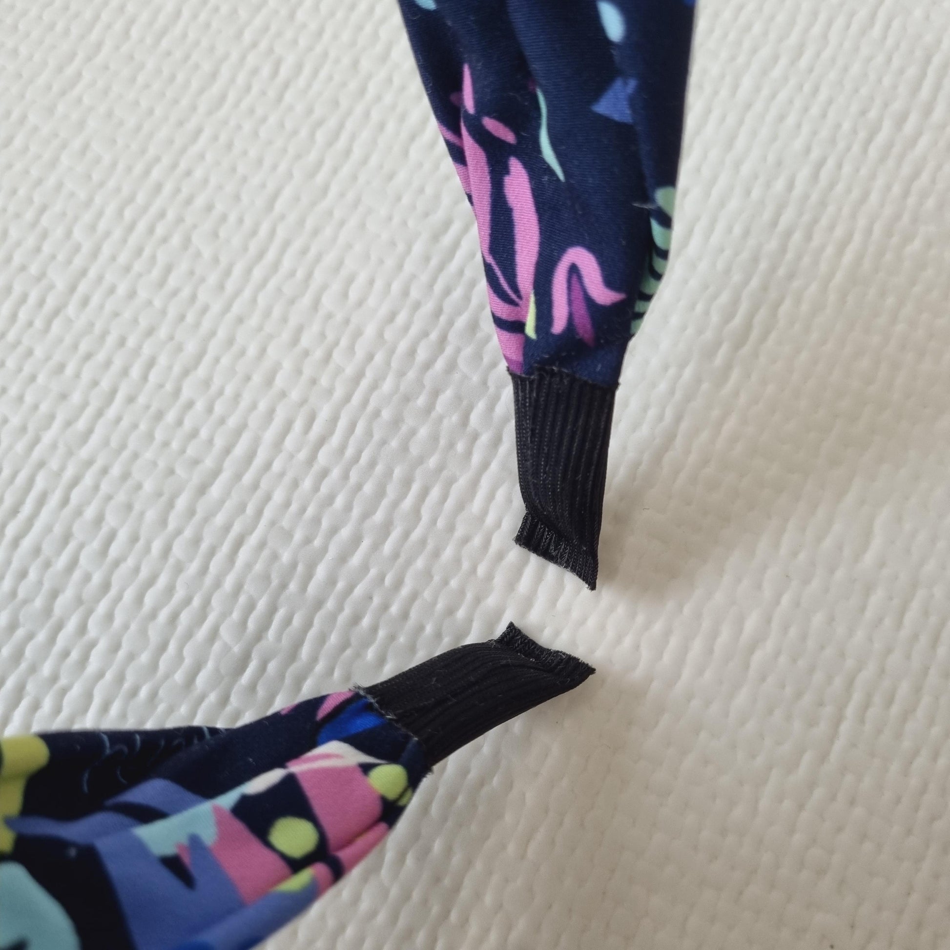 Aloha Smile Fabric Headband for Kids handmade in Korea summer vacation look beach party fun poppy school smiley face vivid [with Pinkluvme]