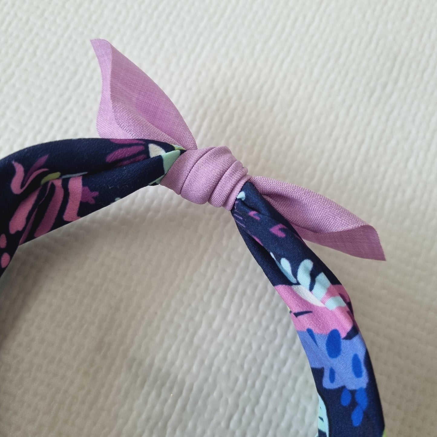 Aloha Smile Fabric Headband for Kids handmade in Korea summer vacation look beach party fun poppy school smiley face vivid [with Pinkluvme]