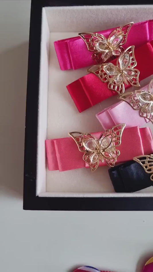 Elegant Butterfly Hanbok-Inspired Hair Clip 10 colors Korean traditional accessory seollal chuseok doljanchi photoshoot [with Pinkluvme]